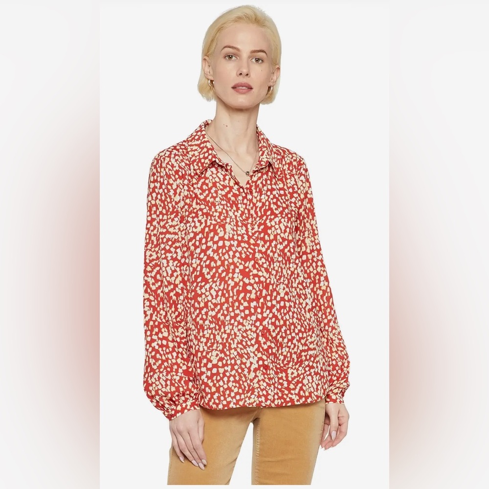 NWT Women’s NYDJ Modern Blouse Ellington Size L